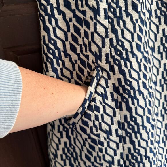 MOULINETTE SOEURS | Mulberry Road Women’s Mini Dress Anthropologie Blue Size 2 - Picture 6 of 7